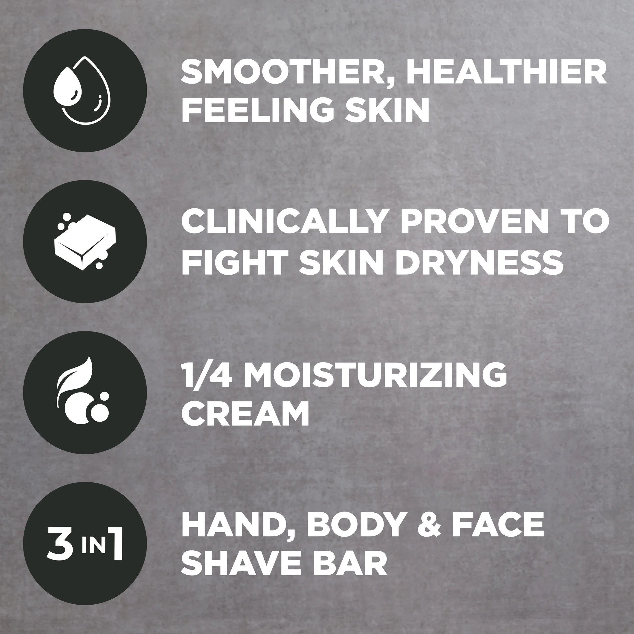 Hydrating Hand & Body Face + Shave Bar for Men Midnight Classico, 2 Bars
