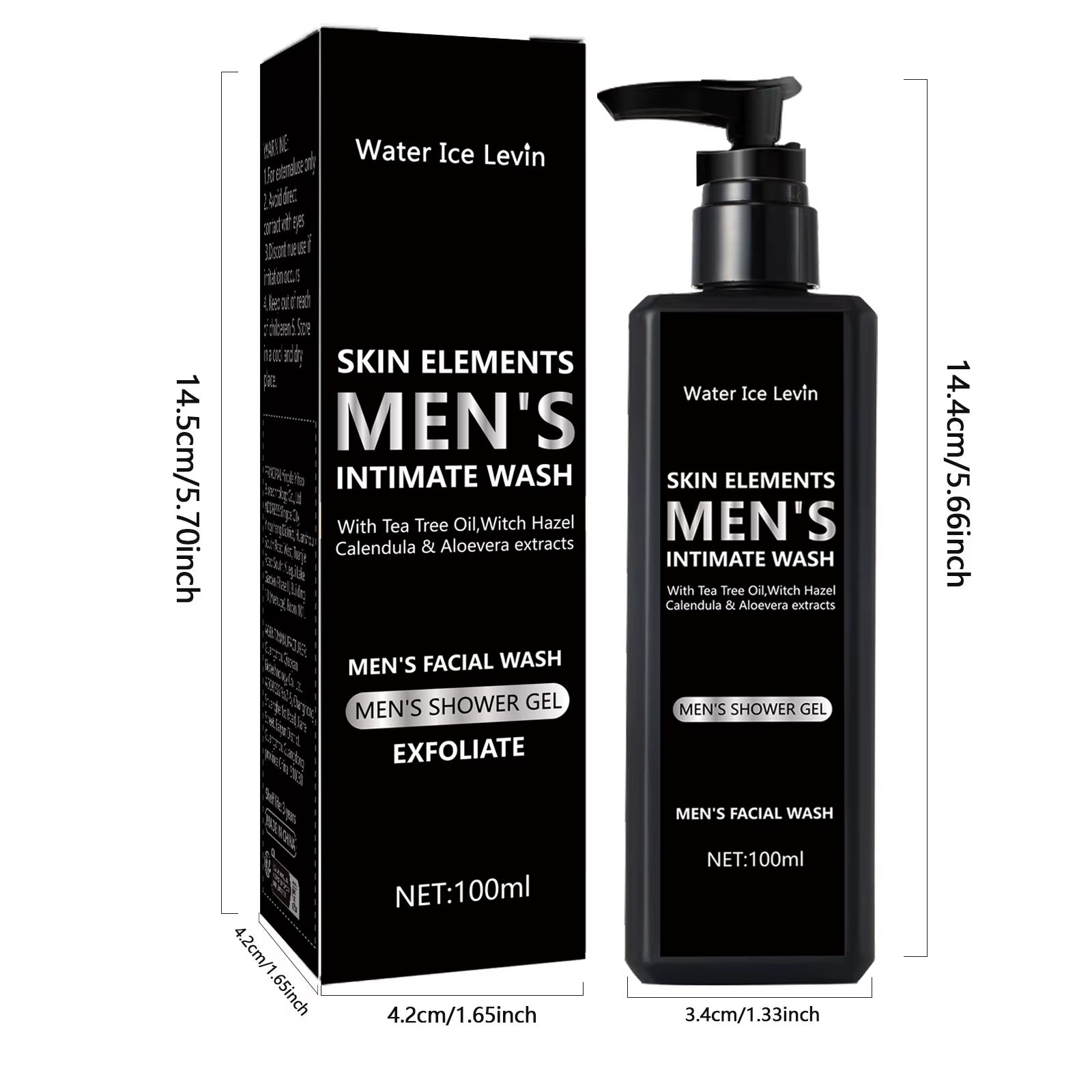 100ML Men'S Facial Cleanser for Daily Cleansing and Bathing, Suitable for Oily Skin, Soothing, Purifying and Cleaning